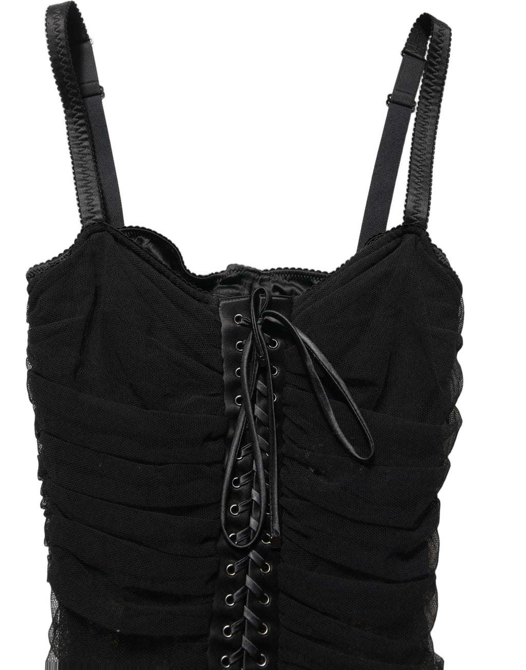 Dolce & Gabbana Schwarzes Bodycon Korsett-Mini-Kleid