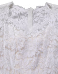 Dolce & Gabbana Langes Meerjungfrauen-Abendkleid aus weißer floraler Spitze