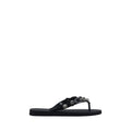 Balenciaga Schwarze Flip-Flop-Sandalen aus Polyurethan