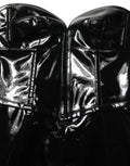 Dolce & Gabbana Schwarzes Korsett-Minikleid aus Lackleder