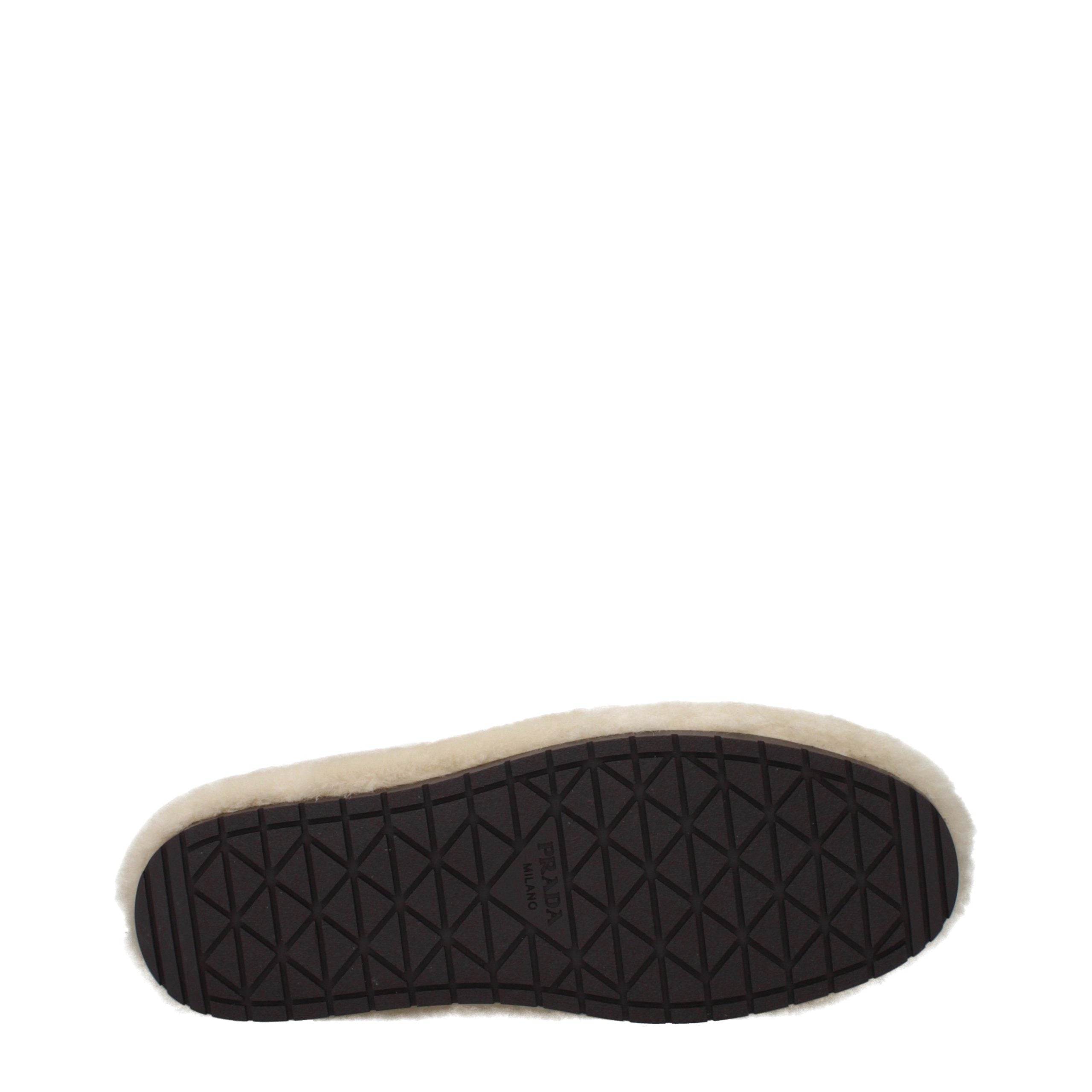 Prada Beige Pelz-Hausschuhe