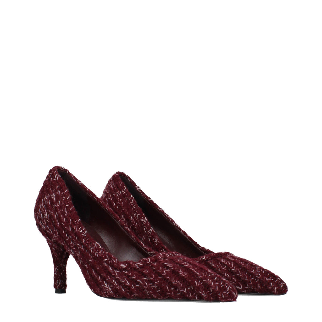 Prada Rote Pumps aus Stoff mit mittlerem Absatz