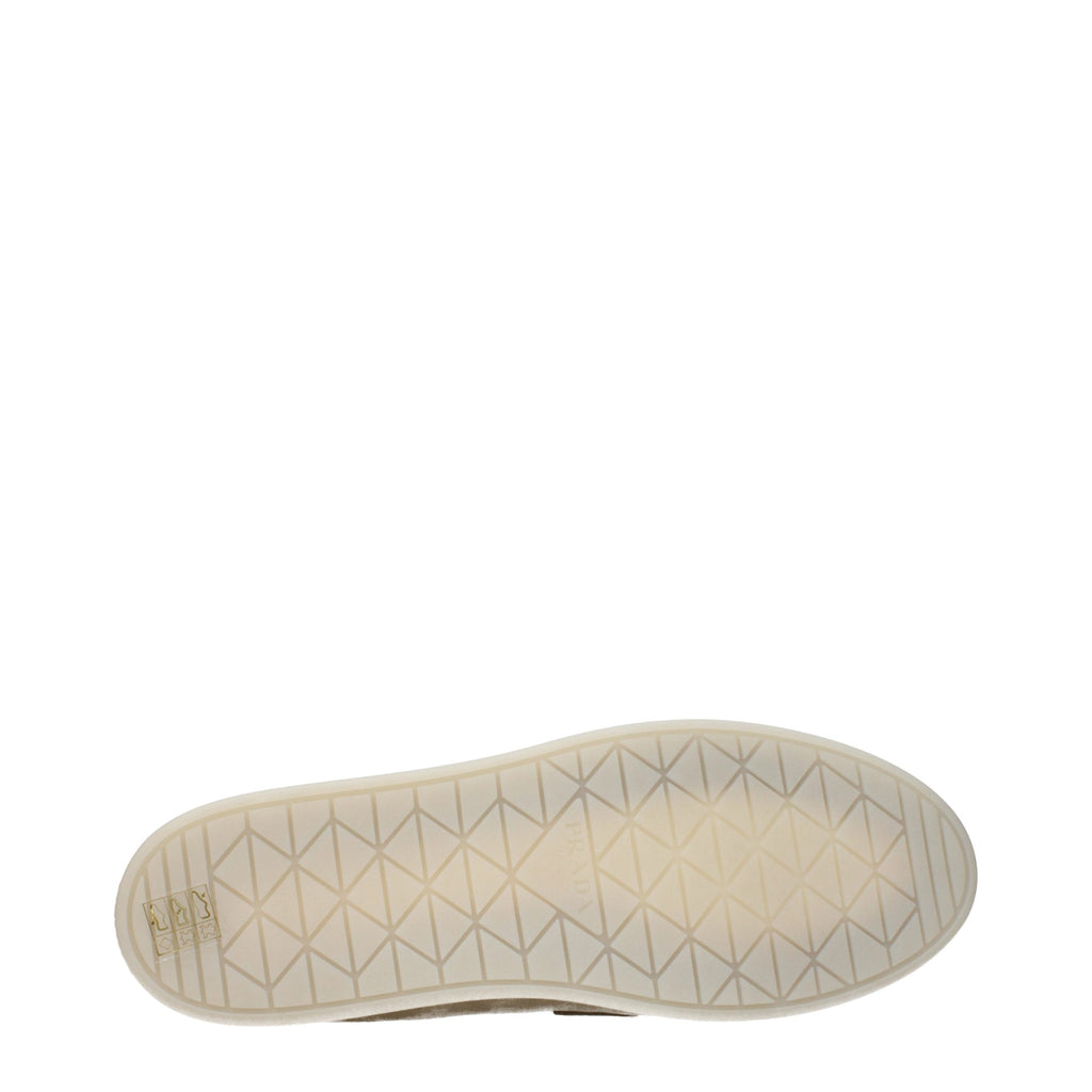 Prada Beige Leder Slipper-Loafer