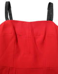 Dolce & Gabbana Rotes Stretch Bodycon Etuikleid knielang