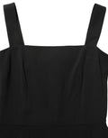 Dolce & Gabbana Schwarzes Midi-Etuikleid aus Viskose-Stretch