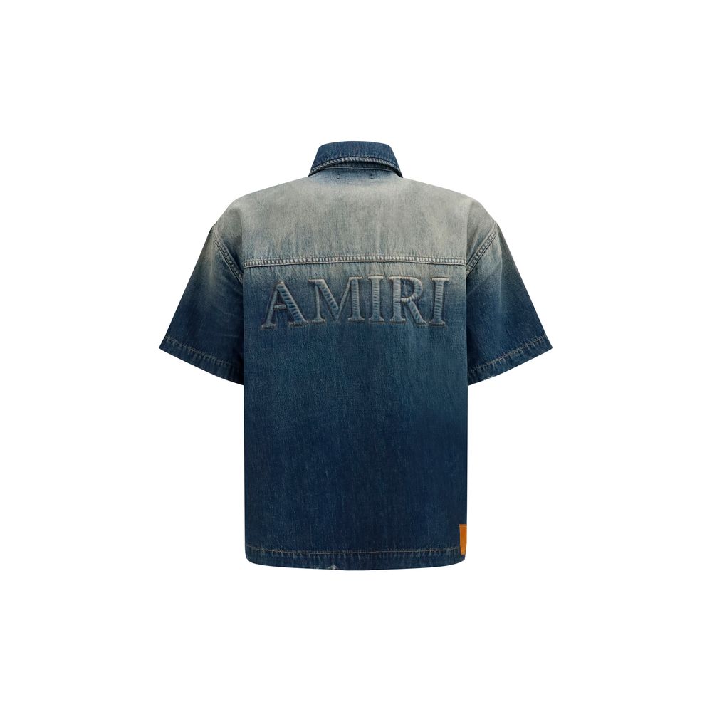 Amiri Blaues Denim-Hemd