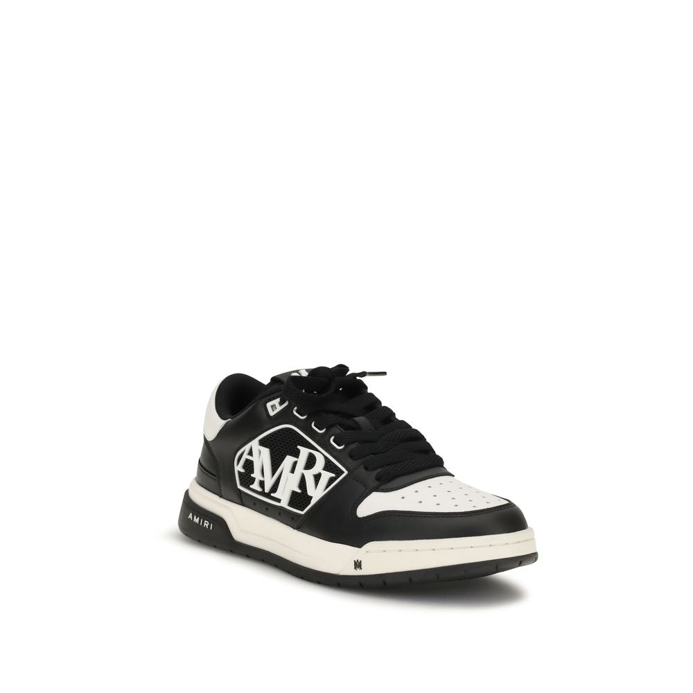 Amiri Schwarze Bos Taurus Kalbsleder Low-Top-Sneaker