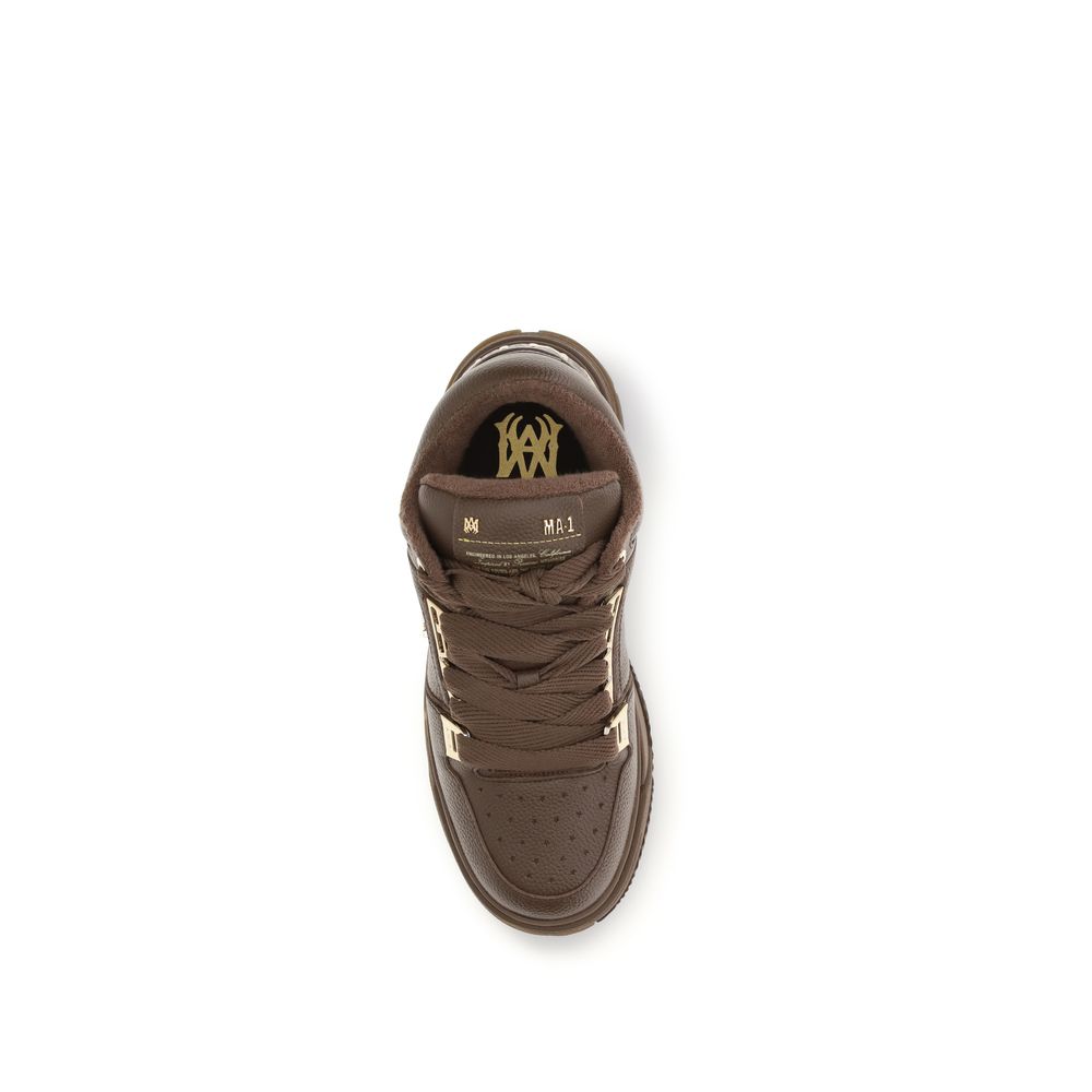 Amiri Braune Kalbsleder Bos Taurus Chunky Sneaker