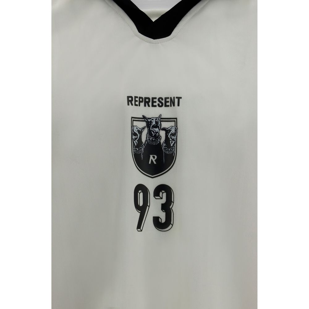 Represent Weißes T-Shirt aus Polyester
