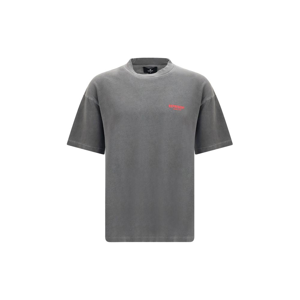 Represent Graues Baumwoll-T-Shirt