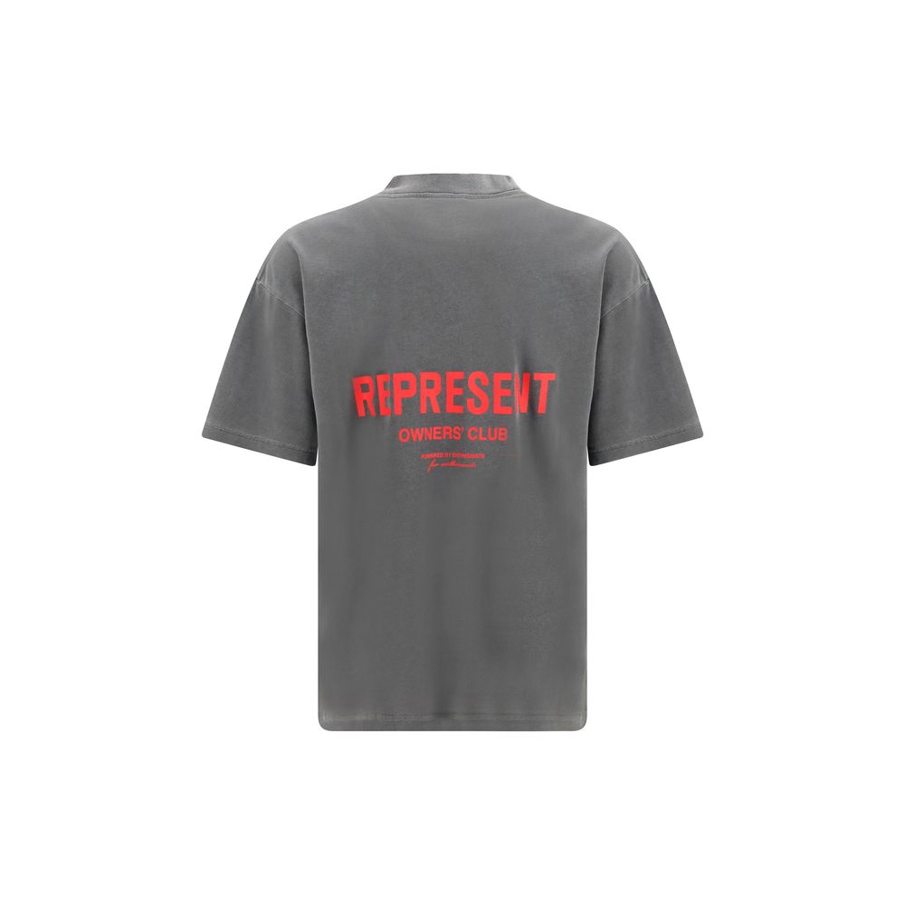 Represent Graues Baumwoll-T-Shirt