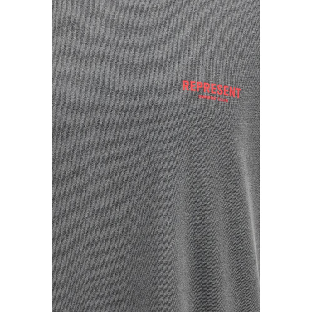 Represent Graues Baumwoll-T-Shirt