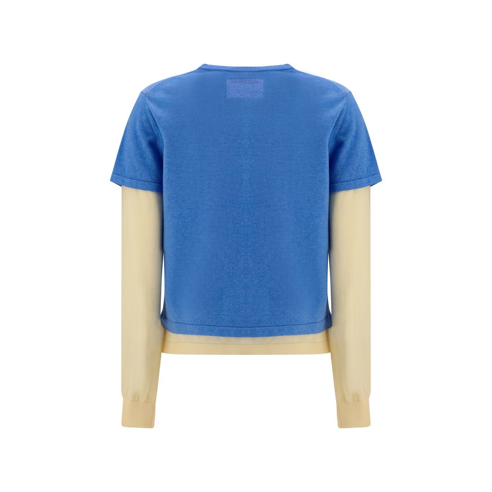 Guest in Residence Blauer Baumwoll-Sweatshirt