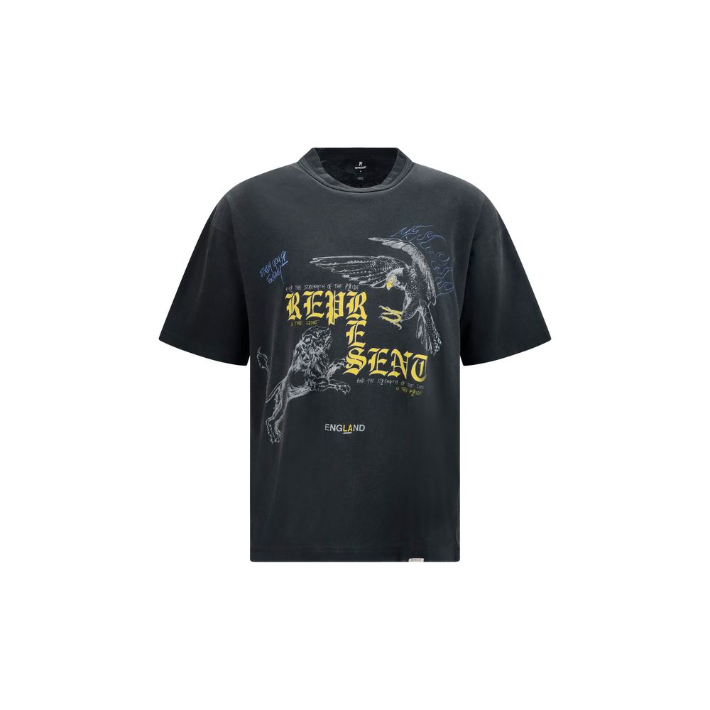 Represent Schwarzes Baumwoll-T-Shirt