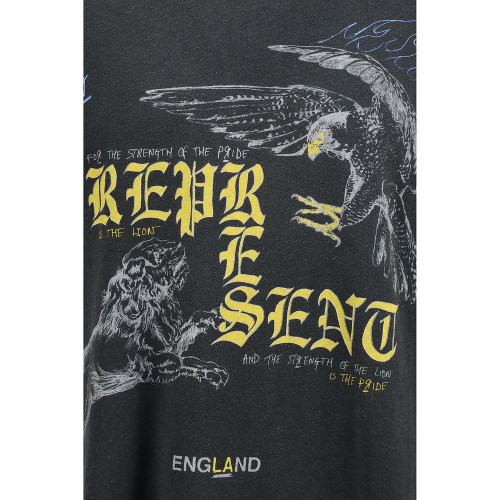 Represent Schwarzes Baumwoll-T-Shirt