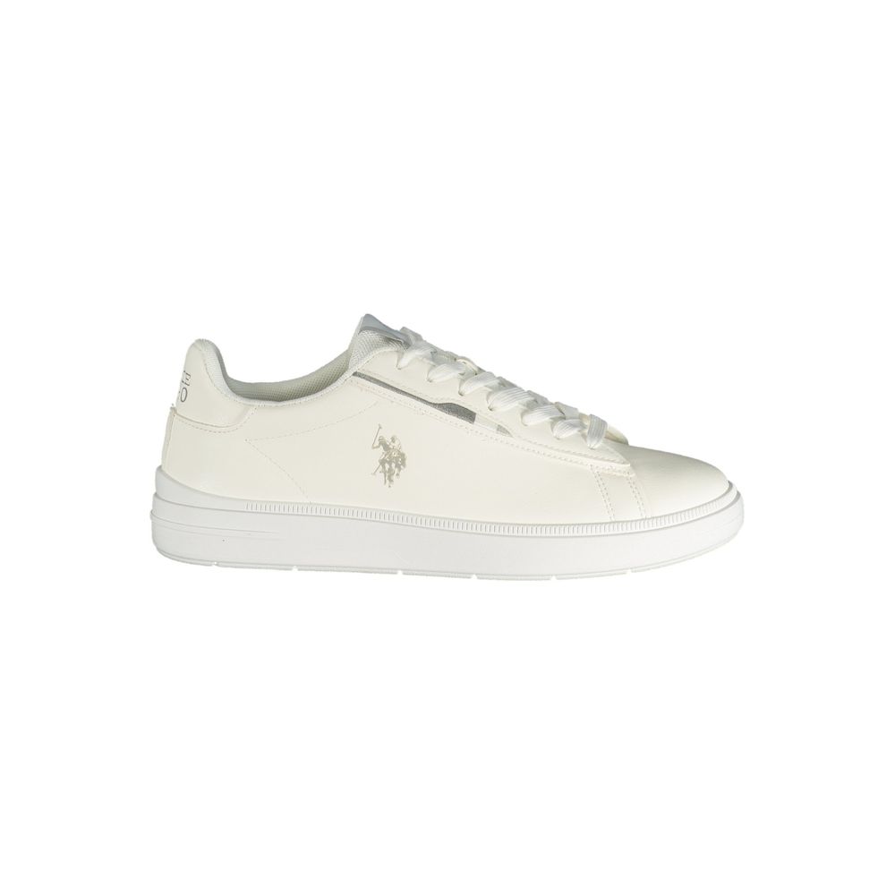 U.S. POLO ASSN. Bianco Herren-Sneaker aus Polyurethan
