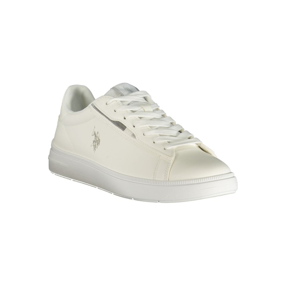 U.S. POLO ASSN. Bianco Herren-Sneaker aus Polyurethan