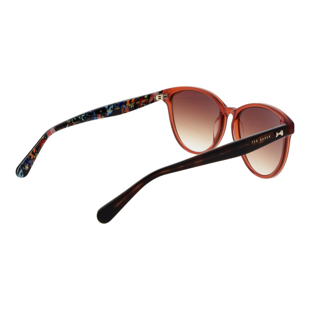 Ted Baker Sonnenbrille aus orangefarbenem Acetat