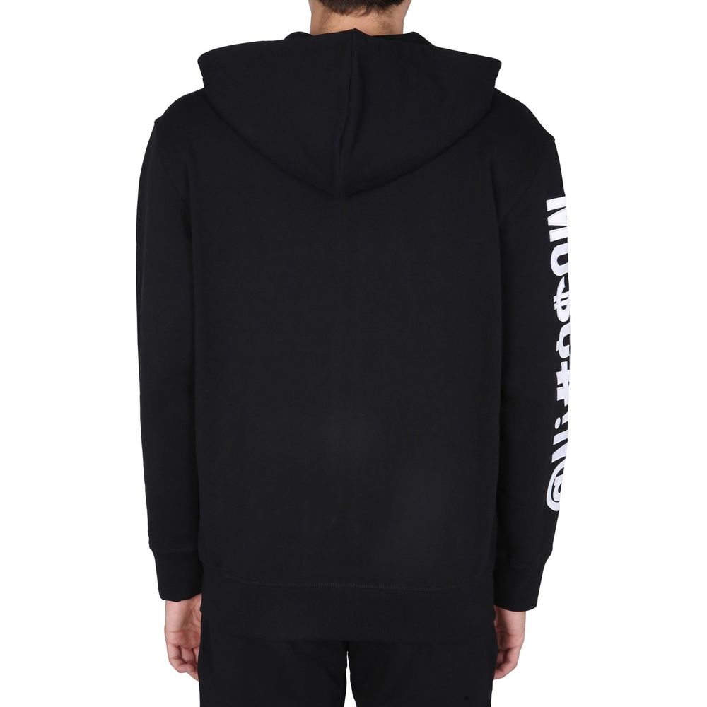 Moschino Couture Schwarzer Baumwoll-Sweatshirt