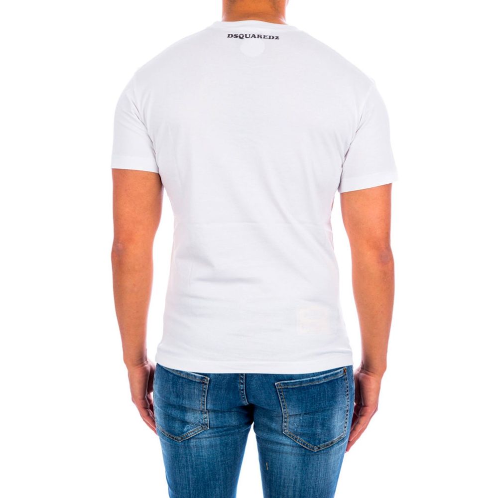 Dsquared² Weißes Baumwoll-T-Shirt