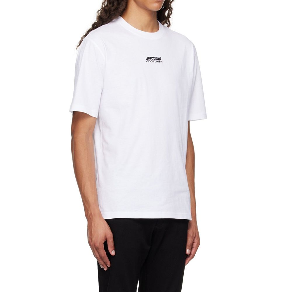 Moschino Weißes Baumwoll-T-Shirt