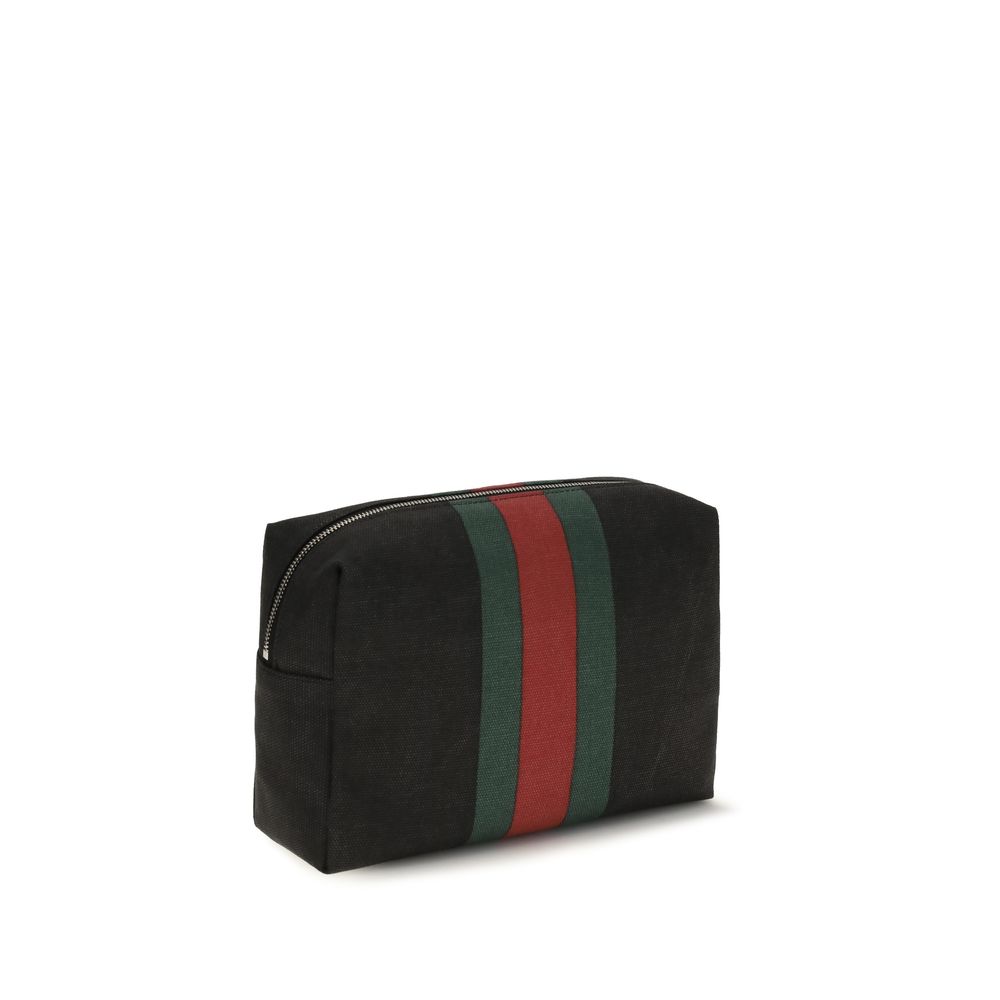 Gucci Schwarze Stoffhandtasche