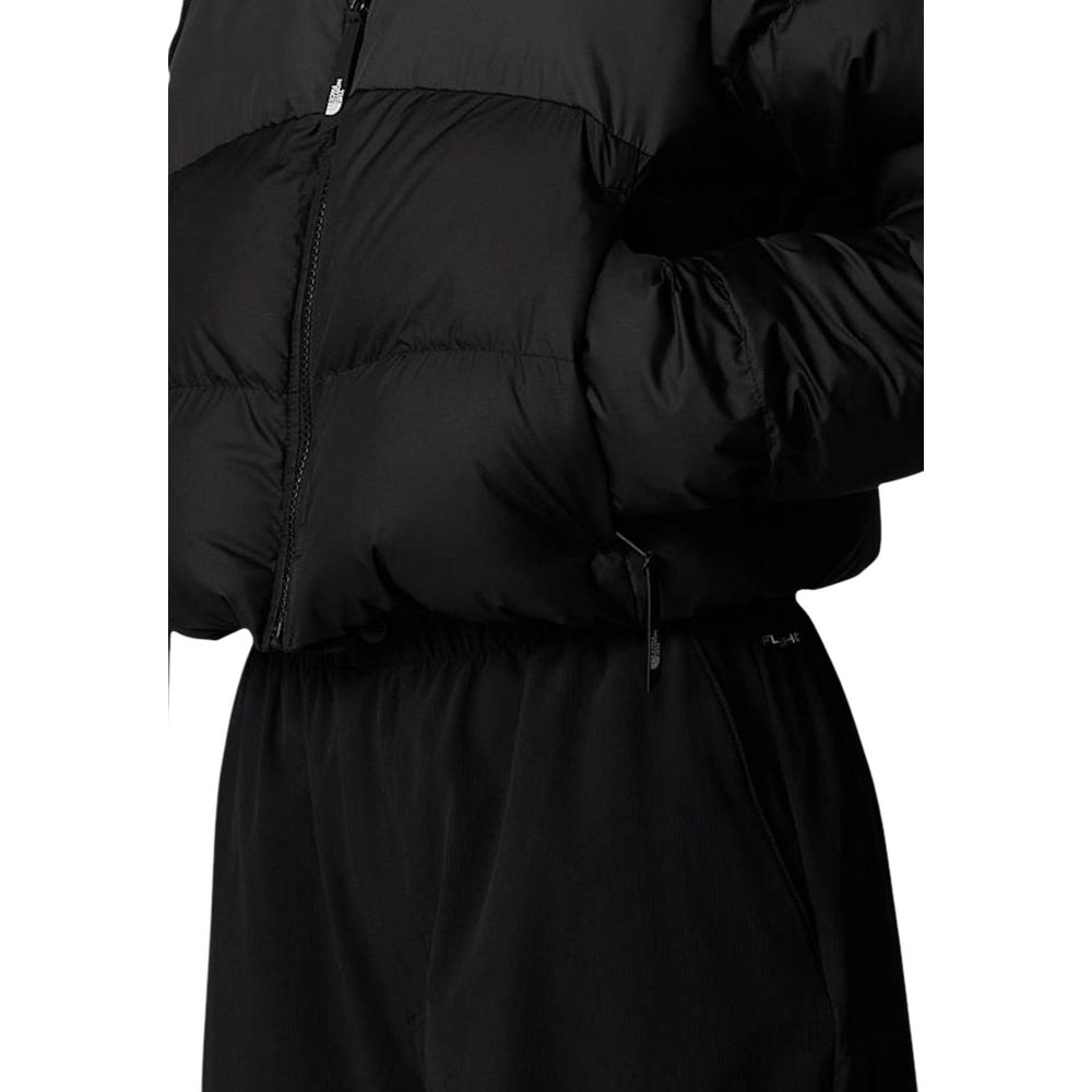 The North Face Schwarze Polyester-Jacke in voller Länge