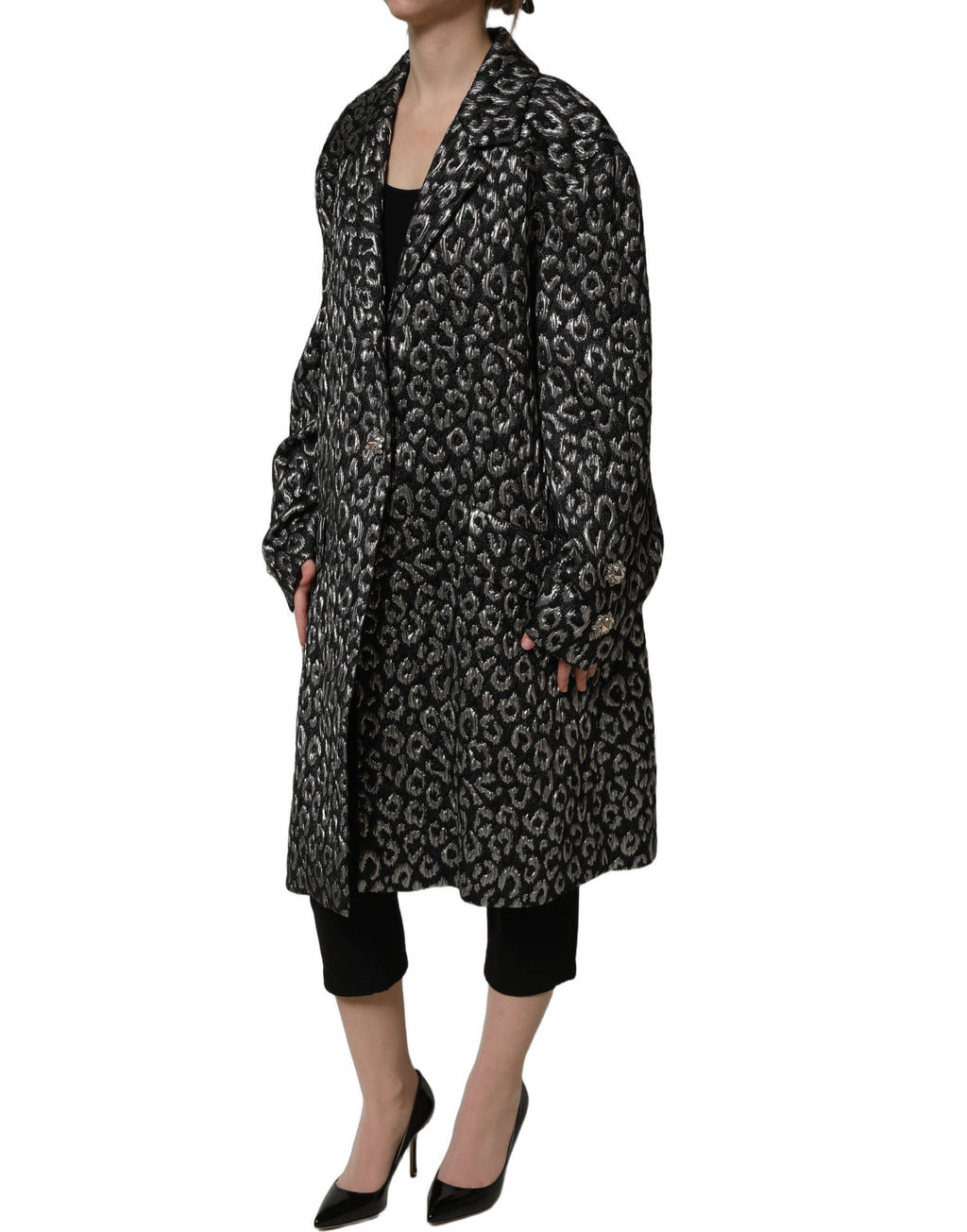 Di Stavnitser Brauner Mohair-Gürtel-Trenchcoat