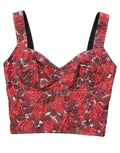 Dolce & Gabbana Bustier-Top mit Blumenprint in Multicolor