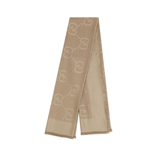 Gucci Brauner Wollschal Aries Foulard