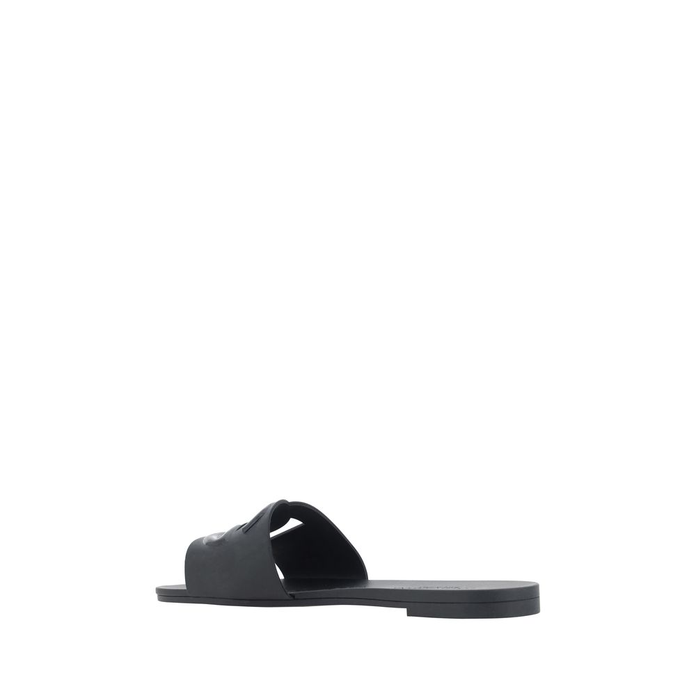 Dolce & Gabbana Schwarze Gummisandalen