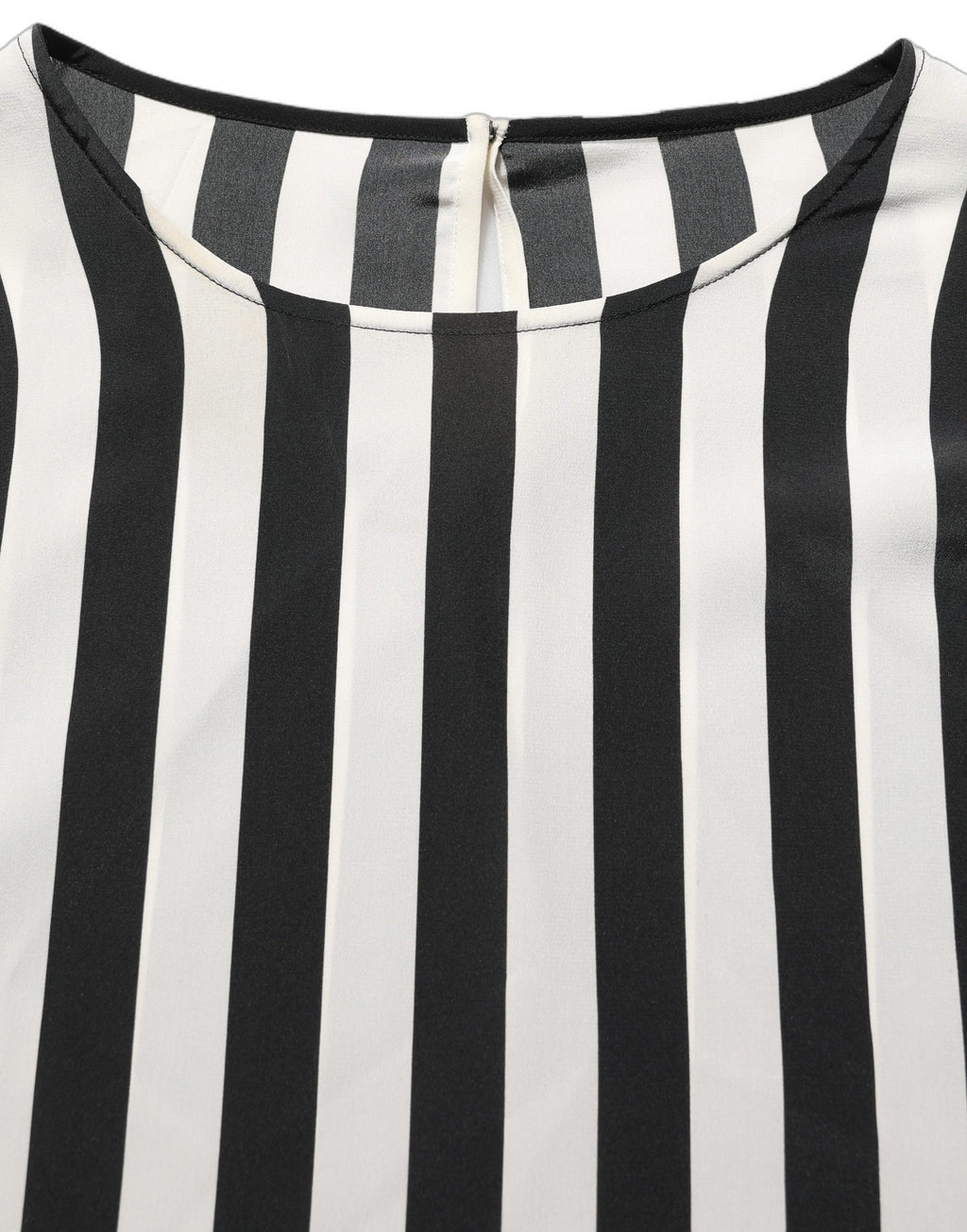 Dolce & Gabbana Bluse mit Rundhalsausschnitt und schwarz-weißen Streifen