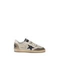 Golden Goose Weiße Low-Top-Sneaker aus Kalbsleder Bos Taurus