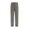 Brunello Cucinelli Zweifarbige Baumwoll-Jeans Denim