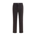 Brunello Cucinelli Braune Cropped Jeans aus Baumwolle