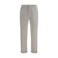 Brunello Cucinelli Weiße Baumwoll-Jeans Denim