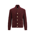 Brunello Cucinelli Kaschmir-Strickjacke in Bordeaux
