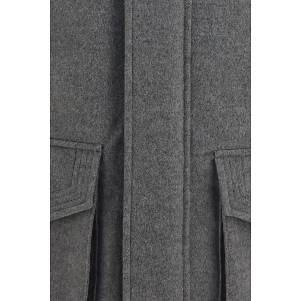 Brunello Cucinelli Grauer Kaschmir-Mantel