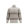 Brunello Cucinelli Grauer Vicugna Pacos Alpaka Rollkragenpullover