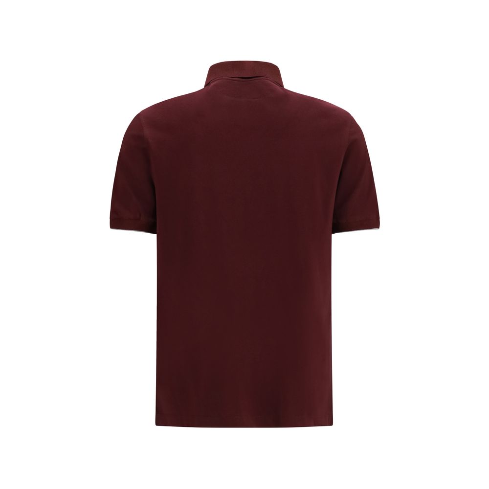 Brunello Cucinelli Bordeaux Baumwollhemd