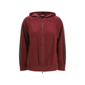 Brunello Cucinelli Sweatshirt aus Baumwolle in Bordeaux
