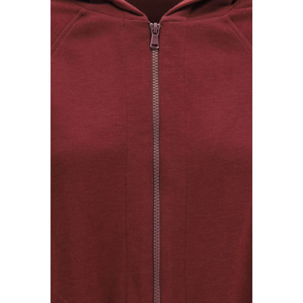 Brunello Cucinelli Sweatshirt aus Baumwolle in Bordeaux