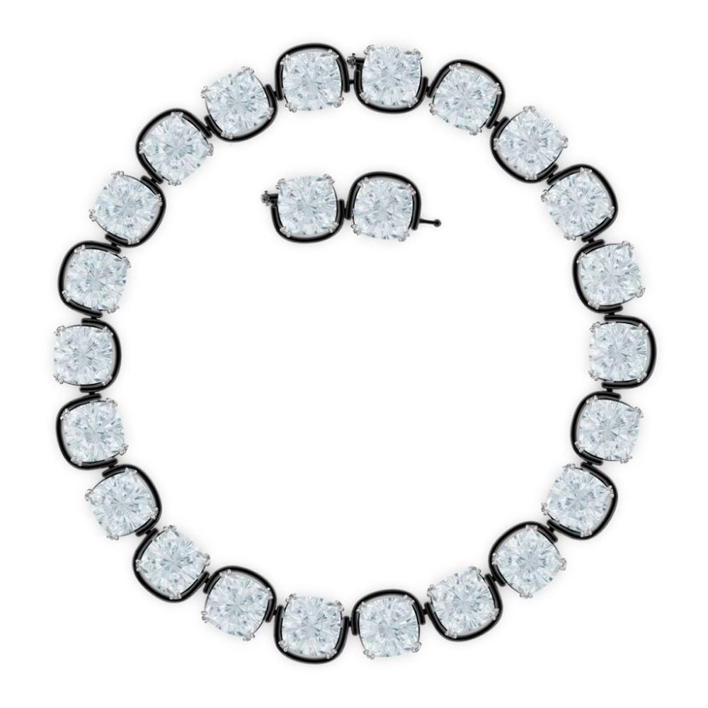 Swarovski Graue Glas Halskette