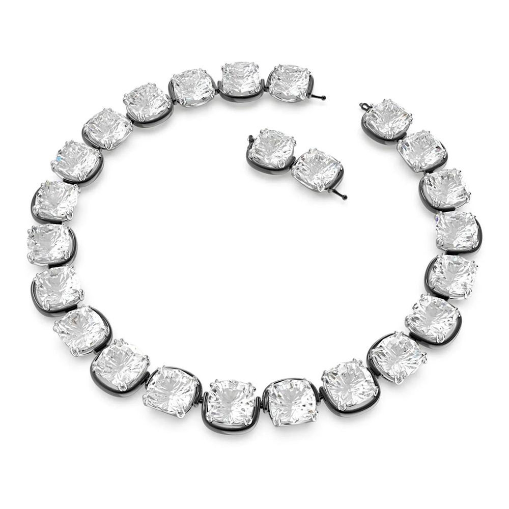 Swarovski Graue Glas Halskette