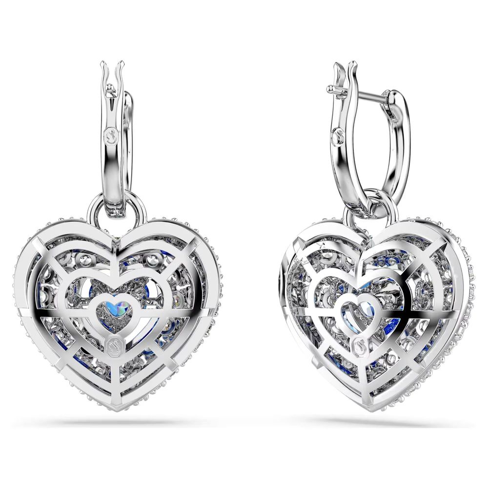 Swarovski Graue Edelstahl-Ohrringe