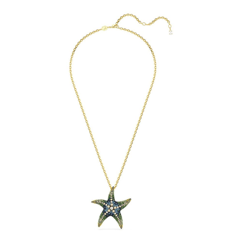 Swarovski Halskette aus Edelstahl in Goldoptik