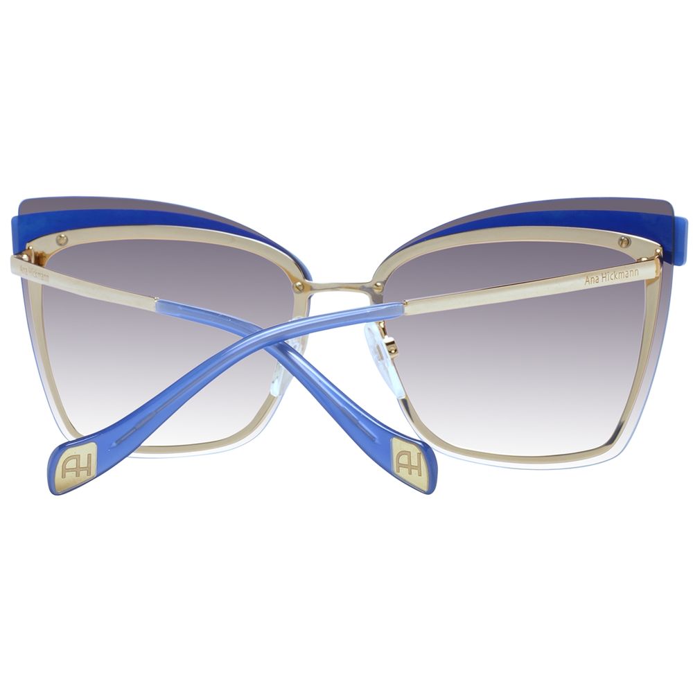 Ana Hickmann Sonnenbrille aus Goldmetall