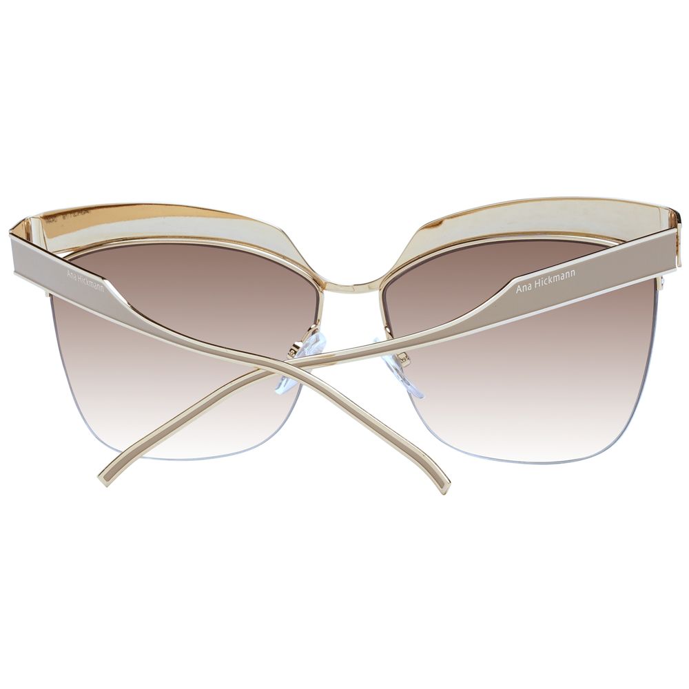 Ana Hickmann Sonnenbrille aus Goldmetall