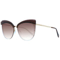 Ana Hickmann Braune Sonnenbrille aus Metall