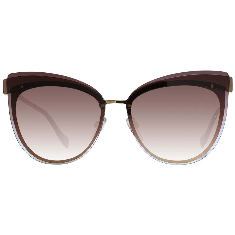 Ana Hickmann Braune Sonnenbrille aus Metall